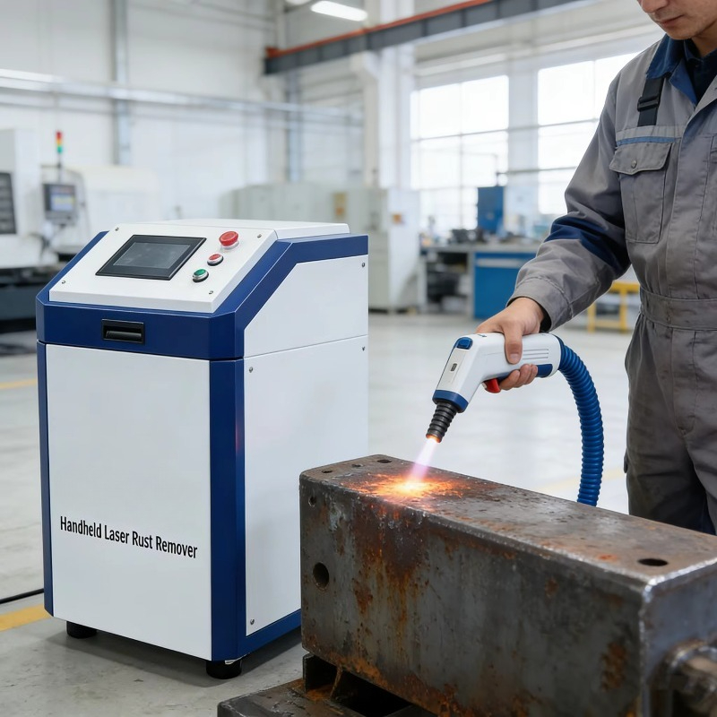 Industrial Laser Paint Remover - Przenośna ręczna maszyna do czyszczenia laserowego