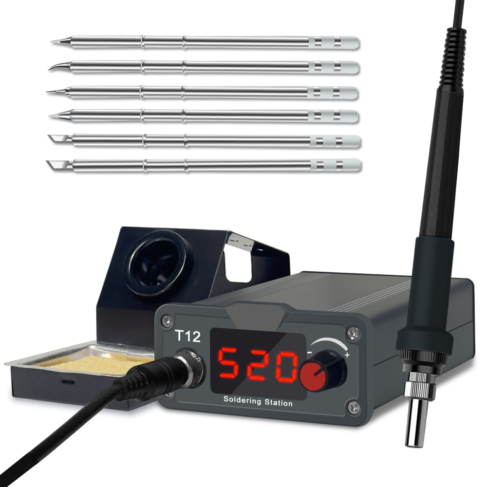 Industrial Laser Soldering Iron - Stacja lutownicza LEFAVOR T12 z wyświetlaczem
