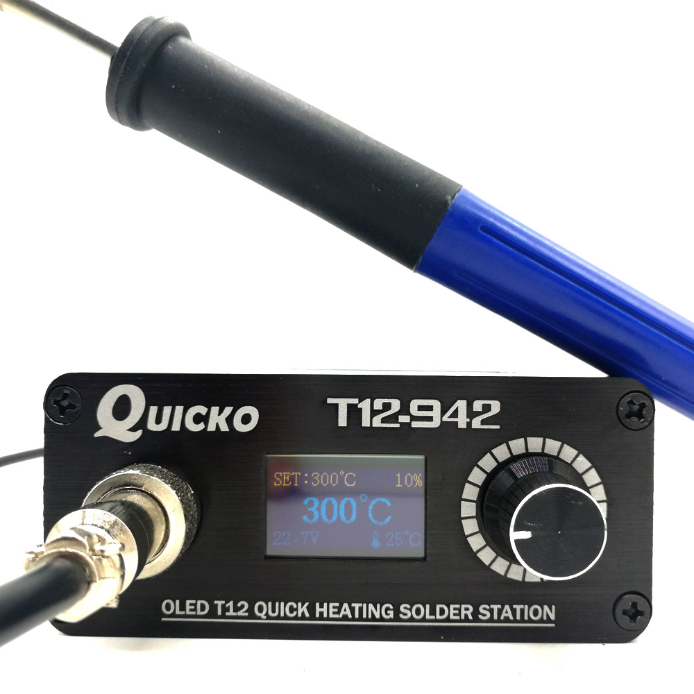 Industrial Laser Soldering Iron - QUICKO MINI T12 STC OLED cyfrowa