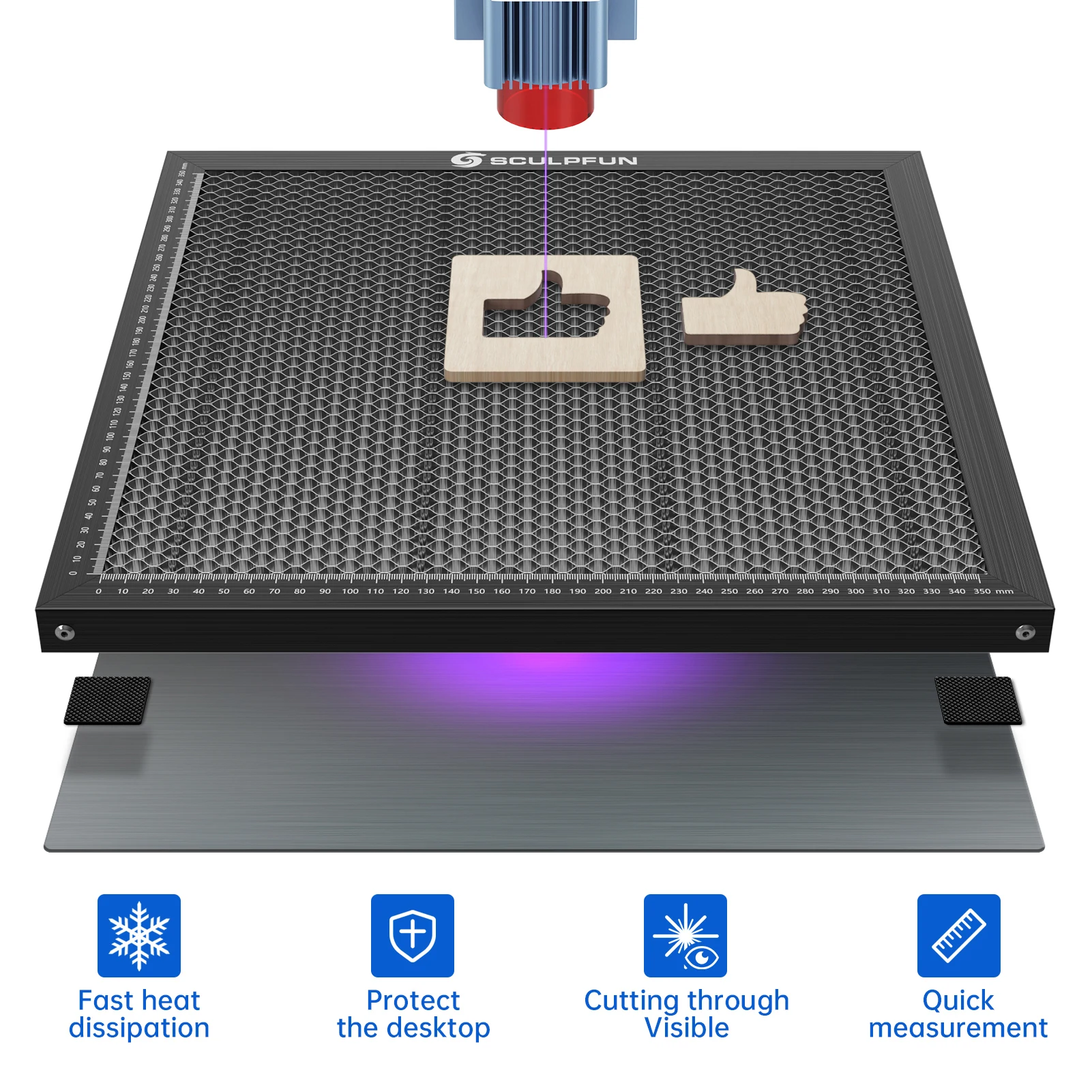 Łóżko robocze do grawerowania  – Co2 Laser Engraving Machine recenzja i cena