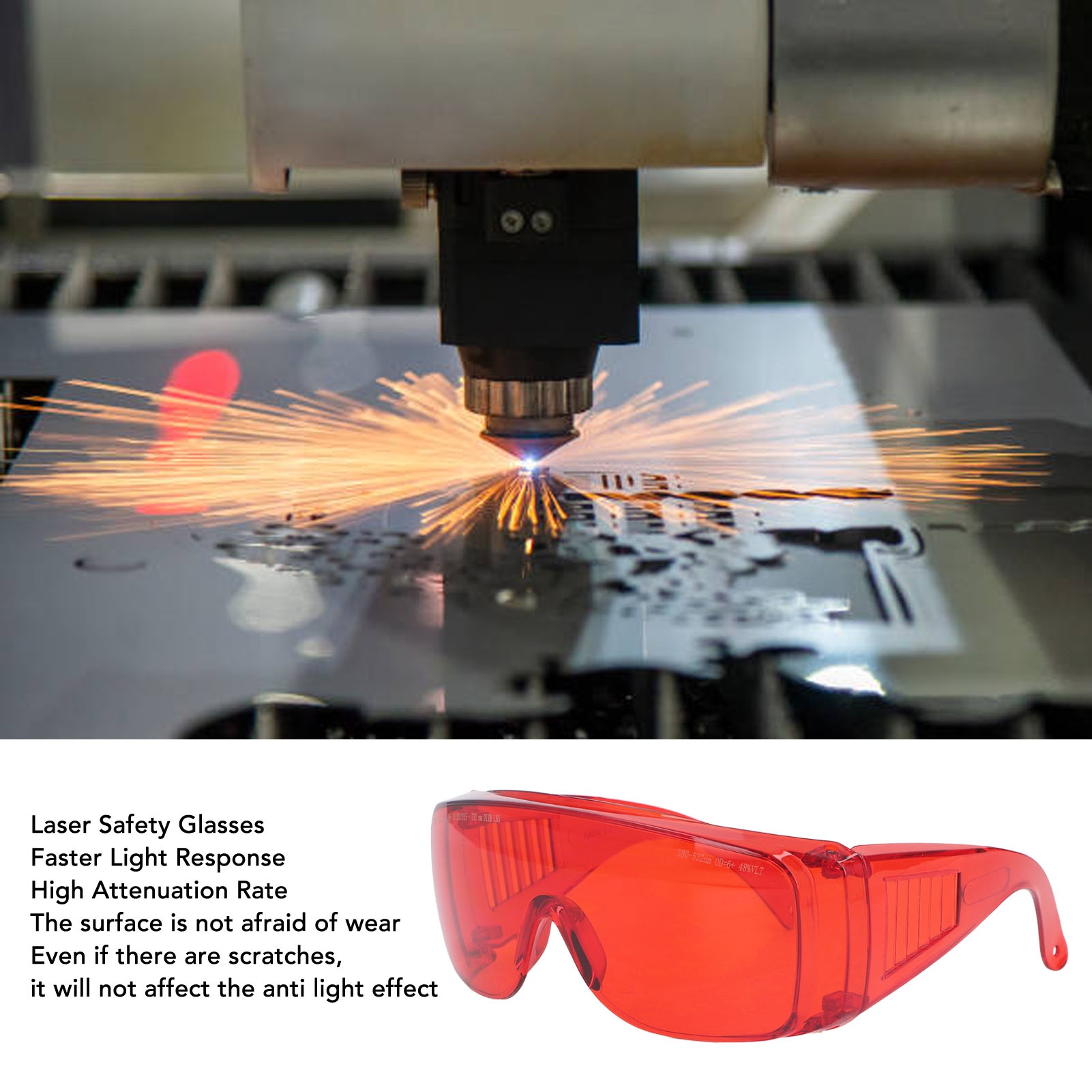Okulary laserowe czerwone 180  – Industrial Laser Glasses recenzja i cena